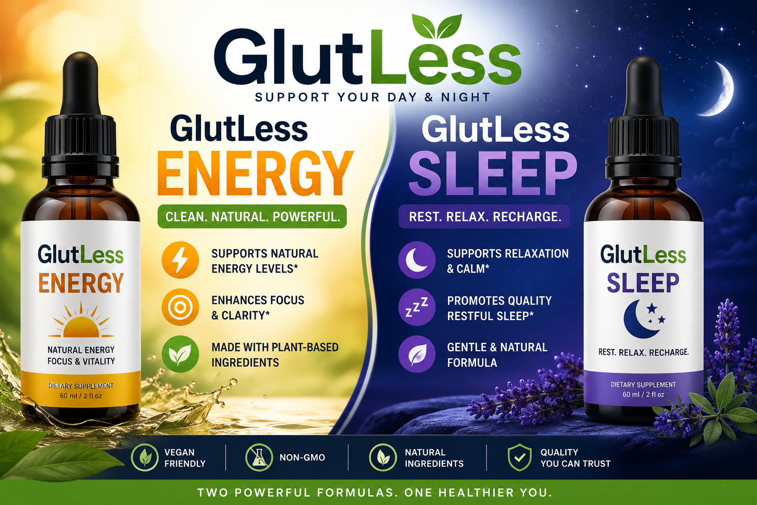 GlutLess™ – Energy & Sleep Day-to-Night Wellness Formula