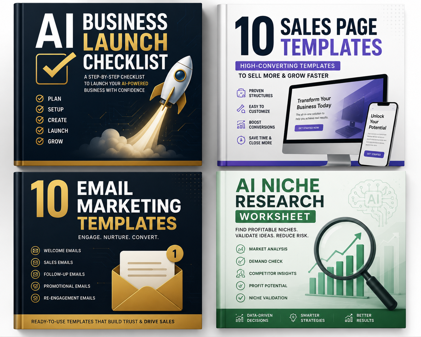 Launch Smarter, Not Harder: The Complete AI Business Startup Toolkit - Digital Ebook