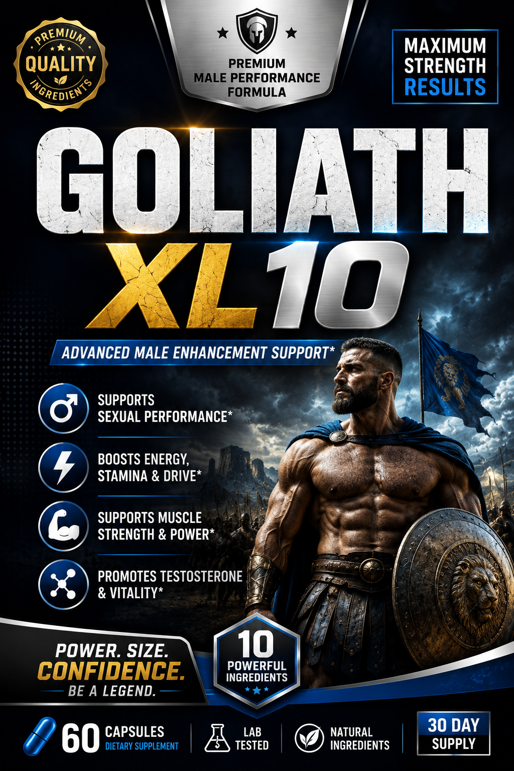 Goliath XL10™ – Male Vitality & Stamina Supplement