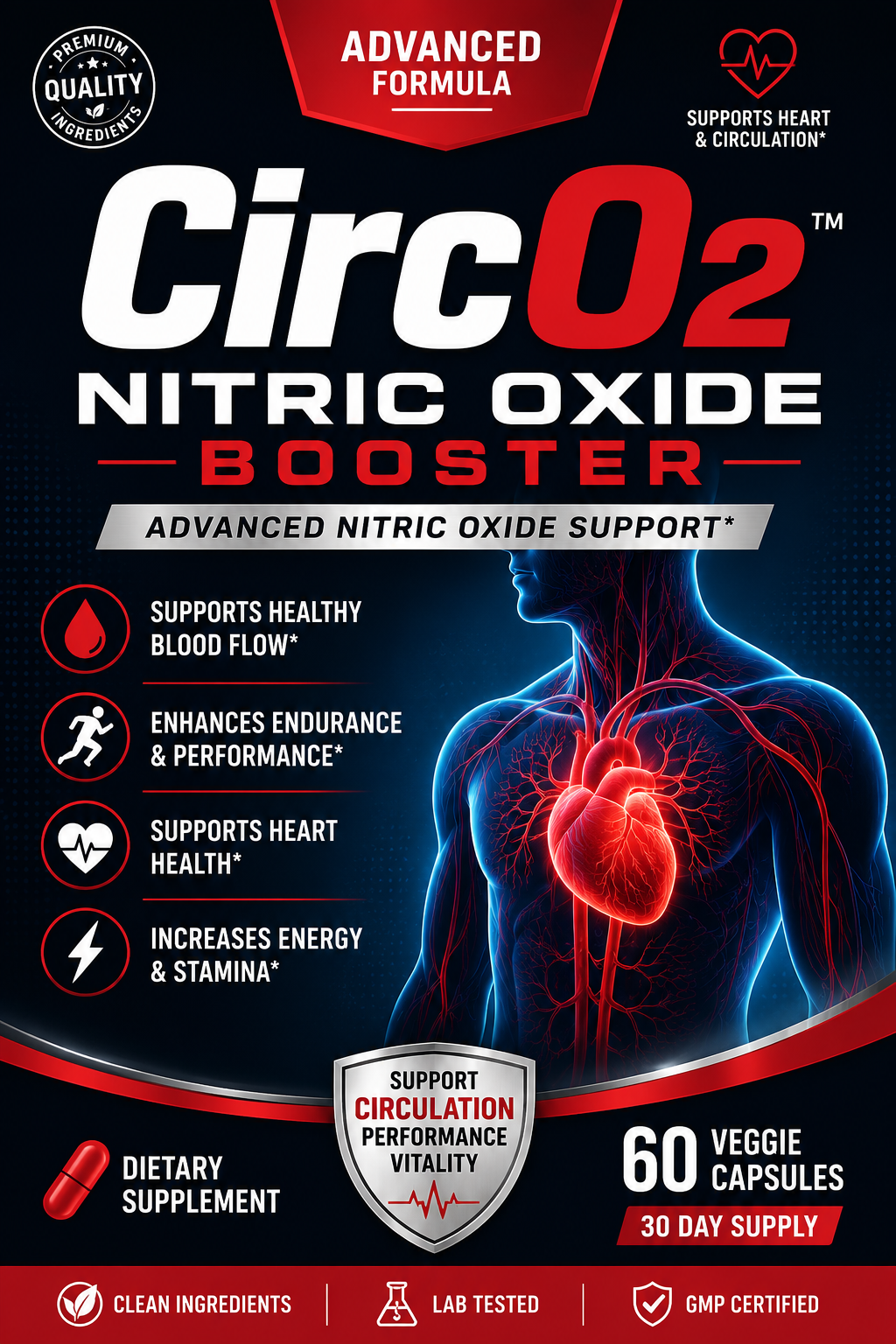 CircO2™ – Nitric Oxide Booster for Cardiovascular Wellness