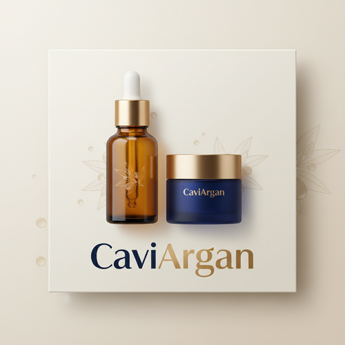 CaviArgan skincare mockup